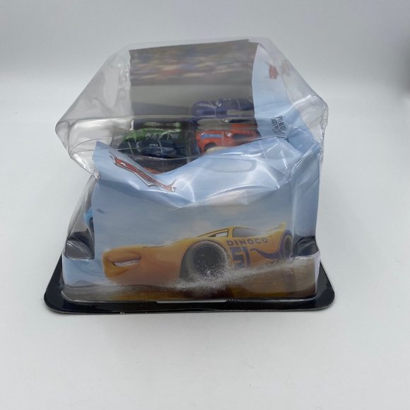Disney Pixar Cars Deluxe 9 Figurine Set 2021 1/64 w/ Apple Car Package Damaged - Picture 3 of 10